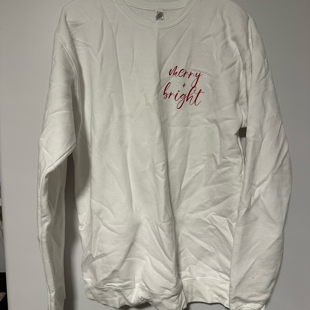 ‘Merry & Bright’ Christmas crewneck